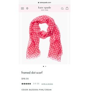 Kate Spade Polka Dot Scarf